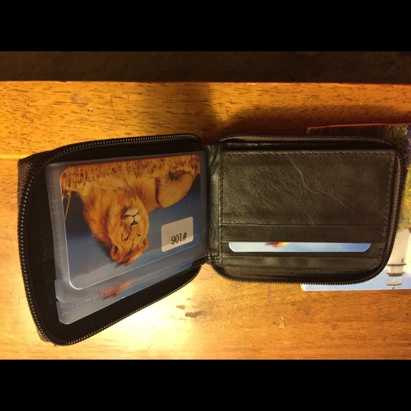 New Brown leather zip wallets - Picture 2 of 4